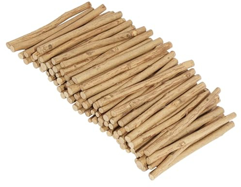 80 Stück Holzstäbchen zum Basteln, 10CM Zweige Handwerk Holz Log Sticks | Natürliche Holzblock Sticks 0,5-0,8CM im Durchmesser, Holzsticks Zweige Holzstiele für DIY Heimwerker Requisiten
