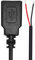 sourcing map 2M/6.6Ft USB A 2.0 Female Plug Bare Wire Cable, 22AWG 12V 3A USB A Plug to 2 Pin Bare Wire Open End Connector Plug for DIY Mouse Keyboard Fan Equipment Replace Repair 2 Pcs