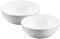 Wilmax - Ciotola in porcellana - 600nl - set da 2 - Insalatiera - bianca - per snack, insalate - Ø 14 cm - Cestino per frutta, cereali - Elegante e resistente ai graffi - Ideale come regalo