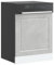 qohoio Pannello Lavastoviglie Porto Grigio Cemento 60x1,5x67 cm,Pannello Lavastoviglie da Cucina Moderno,Pannello Lavastoviglie-854141