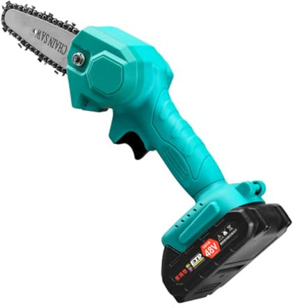 BESPORTBLE Motosierra Eléctrica Batería Mini Motosierra De Carpintero Suave y Resistente Para Jardinería
