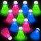 Hysagtek 12 Stück LED Badminton Bälle, Leuchtende Federbälle, Bunte LED Federball Bälle Kunststoff für Erwachsene & Kinder, Badmintonbälle für Sport, Training, Bewegung, Unterhaltung, Spiele