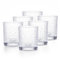 Cark - Juego de 6 vasos de Vidrio de agua 320ml - Vaso Resistente al Calor y Golpes – Perfecto para Smoothies y Bebidas Frías/Calientes, Aptos para Microondas y Lavavajillas,Vaso Transparente