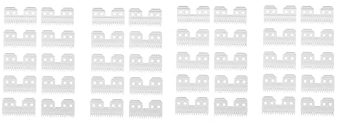 Uikdjgu 40Pcs/Lot Replaceable Ceramic 18 Teeth Pet Ceramic Clipper Cutting Blade for A5 Series