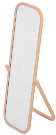 Toyvian Mini-Puppenhausspiegel Vintage Standspiegel Ganzkörper Für Kinder Rollenspiele Miniatur Schlafzimmer Zubehör DIY Puppenmöbel