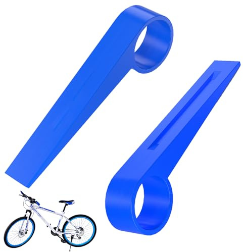 Mlifleue 2 Pack Piston Press Tool Bike Brake Caliper Tool, Hydraulic Disc Brake Spreader Tackle Road MTB Bicycle Oil Skid Caliper Reset Retracting Repair Tackle, Blue
