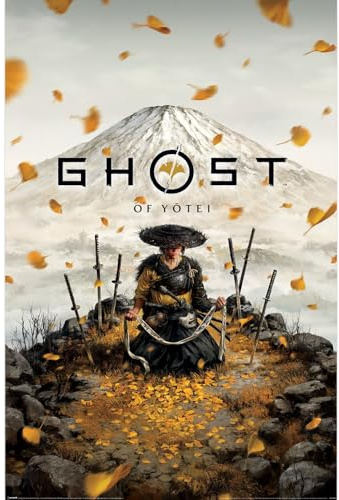 Ghost of Yotei Key Art Maxi Poster, Epic Fantasy Game Artwork Wandposter für Gamer und Sammler