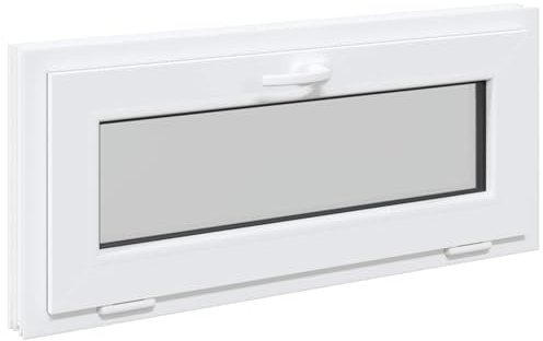 vidaXL Ventana de sótano RISOR 90 x 40 cm PVC y Vidrio