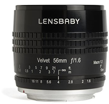 Lensbaby - Velvet 56 - pour Fuji X - Doux et velouté - Parfait pour la macro et les portraits - Effet incandescent