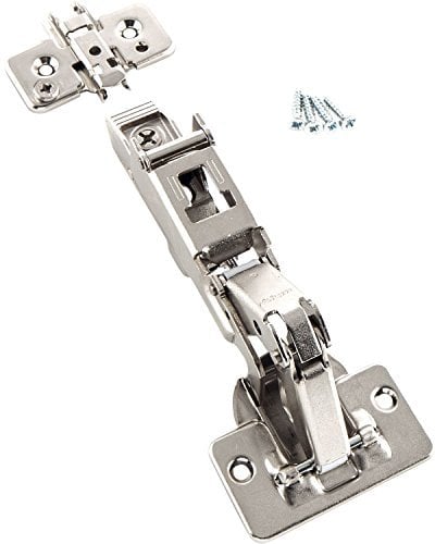 BLUM Clip top Weitwinkel-Scharnier | Möbelband; Eckanschlag, 2 Stück inkl. Montageplatten, Schrauben und Montageanleitung