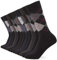 FM London Homme Chaussettes Intelligentes Fm London (Lot de 12) Chaussettes de mollet à motifs respirantes, Noir (Argile), 39-46
