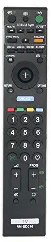 VINABTY RM-ED016 RM ED016 RM-ED011 Telecomando sostitutivo RM-ED013 adatto per Sony BRAVIA TV KDL26E4000 KDL26E4020 KDL26E4030 KDL26E4050 KDL40L4000 KDL40S4000 KDL40U4000 KDL40V4000 KDL40V4210