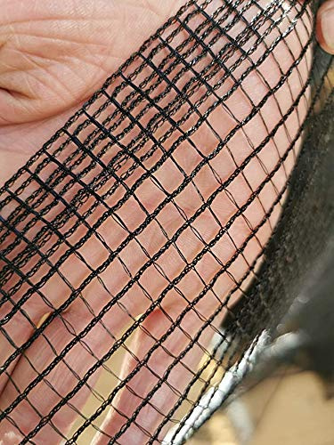 Black Butterfly Netting 3.5m Wide 3-4mm mesh size polyethylene netting (3.5m x 1m)