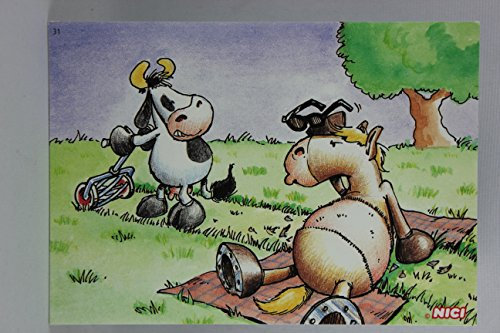NICI - 60033 - Postkarte, Nr. 31, Entschuldigung, Kuh Pferd