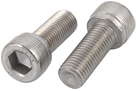 Sourcingmap M10x25mm 1.25mm Pitch 304 Stainless Steel Hex Socket Head Cap Screws Bolts 2pcs