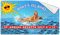 Jaws Amity Island Filmposter Badetuch, 140 x 70 cm, mehrfarbig, mehrfarbig, 140cm x 70cm