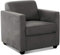Cavadore Sessel Camerus mit Federkern / Polstersessel im trendigem Design / 78 x 80 x 83 / Mikrofaser: steel