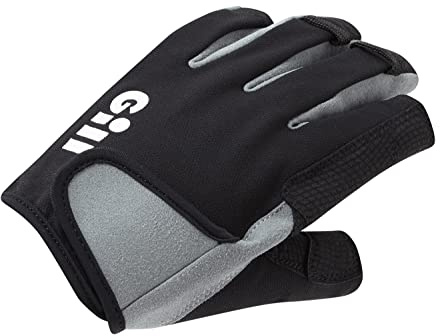 Gill Deckhand Segelhandschuhe - Kurzfinger mit ¾ Langen Fingern - 50+ UV-Sonnenschutz & wasserabweisend