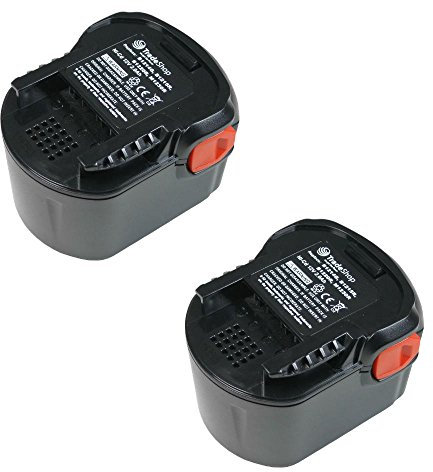 Trade-Shop Lot de 2 batteries NI-MH 12 V / 2000 mAh de rechange pour Würth SD12 0700980320 0700980325, AEG, CS-ABM215PW, 4932352105, 4932352106, 4932352107