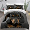 AOYNP Bettwäsche 135x200 Dackel Bettbezug Set 3 teilig Weich Microfaser Bettwaren Süß Tier Hund Bettwäsche-Set für Kinder Teenager ReißVerschluss Bettbezug Mit 2 Kissenbezug 80x80cm