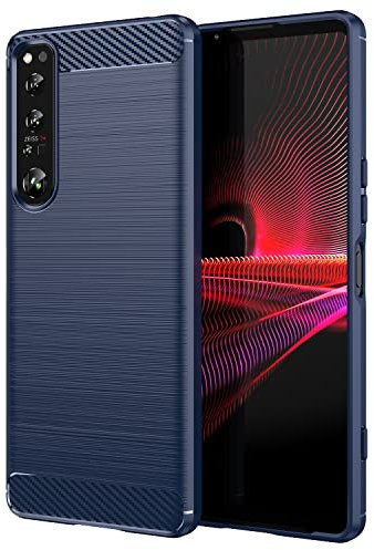 TingYR Cover per Sony Xperia 1 IV, Ultra Sottile di Gomma, Ottima Cover Antiurto TPU Flessibile, Custodia Case per Sony Xperia 1 IV Smartphone.(Blu)