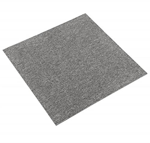 XIAOGUANG Teppichfliesen 20 STK Teppichboden, Teppich Fliesen Boden, Eppichfliesen, Filzfliesen, 5 m² 50x50 cm Grau