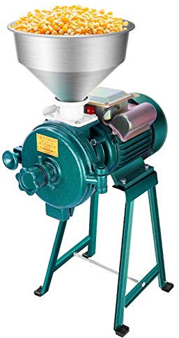 Multifunction Electric Mill Grinder Machine Grain Dry Feed Flour Milling Machine Cereals Grinder Rice Corn Dry Cereals Coffee Wheat with Funnel