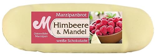 Odenwälder Marzapane Pane Lampone con delizioso cioccolato bianco 100g