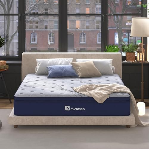 Avenco Matratze 90×200 H2, 24 cm Taschenfederkernmatratze, Bambus Schaum Hybridmatratze, Bettmatratze in Einer Box, hautfreundliches Gestrick, CertiPUR US