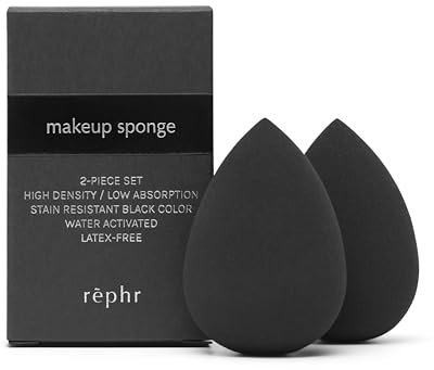 rephr® Makeup Sponge, Makeup Blender for Beauty Products including Liquid Foundation and Concealer, Professional Flawless Streak-Free Finish, Cruelty Free, Vegan, Latex Free, 2 count