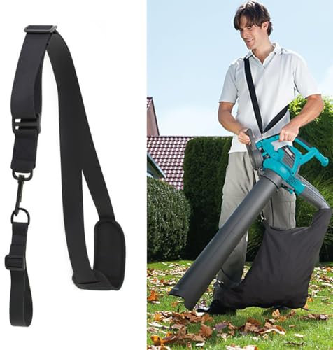 1Pcs Strimmer Harness Padded Belt Shoulder Strap Adjustable Strimmer Padded Belt Shoulder Strap Trimmer Harness Strap Compatible with Most Grass Trimmer (black)