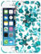 GlamCase for iPhone 5 / 5S / SE 1st Generation - Floral Teal Design Printed Slim & Sleek Cute Plastic Hard Snap on Protective Designer Back Phone Case/Cover for iPhone 5 / 5S / SE 2016