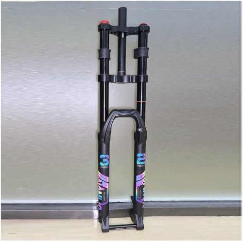 Mountainbike-Federgabel Downhill DH/XC MTB Air Fork Travel 150 mm Rückprall verstellbar 28,6 mm gerade Doppelschultergabel Steckachse 15 x 100 mm HL,27,5 Zoll schwarz