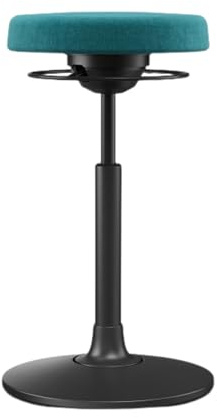 Moll S1 Sitz- & Stehhocker höhenverstellbar | bequemer Bürohocker mit gefederter 3D-Mechanik | ideal fürs ergonomische Homeoffice | Wipp- & Schwenkfunktion fördert Rückenmuskulatur | Made in Germany