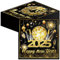 80Stück Servietten Happy New Year Silvester Deko Neujahr Tischdeko Schwarz Gold Silvester Servietten Neujahr Party Dekoration Einweg Neujahr Papierservietten 33x33cm Silvester Party Supplies