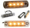 Web Truck Begrenzungslicht SLIM, Markierungsleuchte SLIM, DARK Graphite, Sparset Umrissleuchte orange 12/24V Begrenzungsleuchte Positionsleuchte dünn 2 Stücke Auto Bus LKW PKW ATV Wohnwagen Anhänger