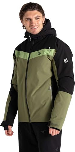 Dare2B Mens Eagle Ii Ski Jacket, Black Olivine Green, XL EU