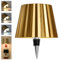 Beaeet Wireless Bottle Lamp Shade,Ricaricabile LED Portatile Cordless Tavolo Lamp, 3 Colori Stepless Dimming Touch Wine Bottle Lights for Outdoor Bar Dining Bedroom(Gold)