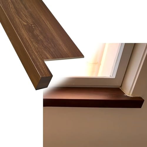 Fensterbankabdeckung Braune Fensterbrille Bedeckt mit Nase, Wohnzimmer Küche Schaufensterbänke Beschützer, Dauerhaft Erweiterung Bay -Fenster -Deckungsbrett, Leicht zu Reinigen(70cm x 40cm (27 1/2 x