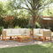 Xichuzi Set de sofás de jardín con Cojines 6 pzas Madera Maciza Acacia, Conjunto Jardin Exterior, Muebles Jardin Exterior, Mueble Terraza, Set De Jardin Exterior, Juegos De Terraza - 3278925