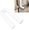 Drain Down Hose Guttering Rain Gutter Downspout Extension Flexible Pe Drainage Drain Down Hose Shed Guttering Kit, 20-59 Inch Downspout Extension Kit, Catch Basin Drain Kit (White)