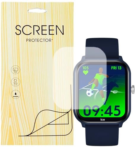 KFTLDYZL [6 Pièce Films Protecteurs] Doux Protection Films de protection d'écran Compatible pour Smartwatch ICE-WATCH Montre Connectée enfant ICE smart junior 2.0 1,75 Pouces (6 Pièce Protecteurs)