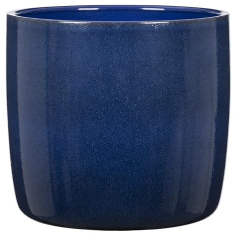 Scheurich Solido, Blumentopf aus Keramik, Farbe: Mystic Blue, 21,2 cm Durchmesser, 19,3 cm hoch, 5,6 l Vol.