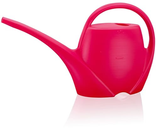 Gießkanne klein für den Zimmerpflanzen 1,7 L - Blumengießkanne aus Hochwertigem Kunststoff - Handliche Giesskanne für Innenbereich - Ideal für Bewässerung für Zimmerpflanzen, Viva Magenta