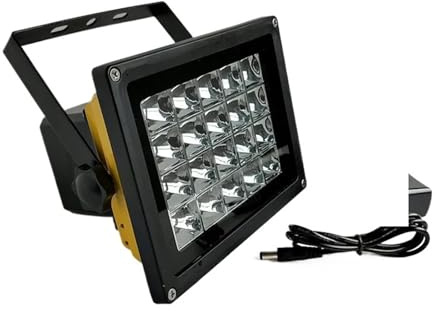 UV-Lampe zur Aushärtung, 200-W-UV-Lampe 365 nm 395 nm for grünen Öltinte 3D-Druck, wiederaufladbares, schnell aushärtendes, tragbares UV-Harzlicht(405nm,60W)