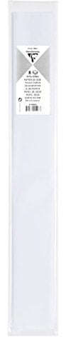 Clairefontaine 95401C - Packung mit 8 Blatt Seidenpapier, 18g,50x75cm, ideal zum Basteln, Weiß