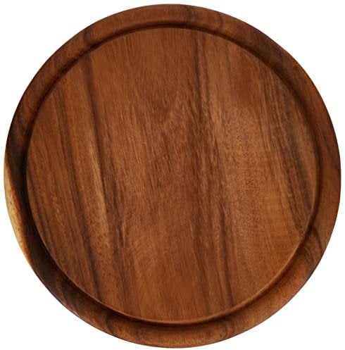 TAGLIERE TONDO ACACIA CM 25
