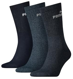Puma Sportsocken Tennissocken Crew Tennis Socken Unisex für Damen und Herren 3 Paar