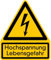 LEMAX® Warnschild, Kombischild, Hochspannung Kunststoff 200x237mm
