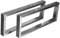 CHYRKA Wandkonsole Edelstahl 201 40x20 Träger Regalträger Regalhalter Konsole Waschbecken MK (150x400 mm - 1 Paar)